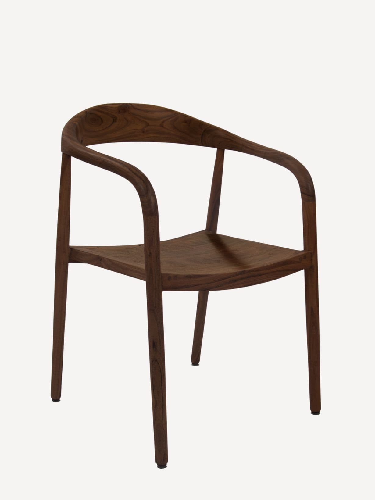 Chaise en bois d'acacia finition Noyer, Roméo - POMAX