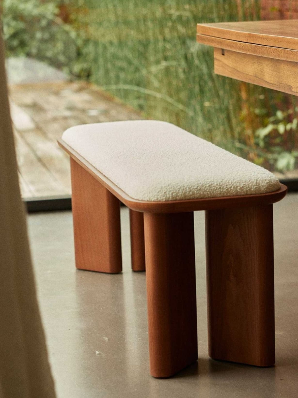 Banc en chĂȘne naturel, Lazare Noyer - Gabrielle Paris