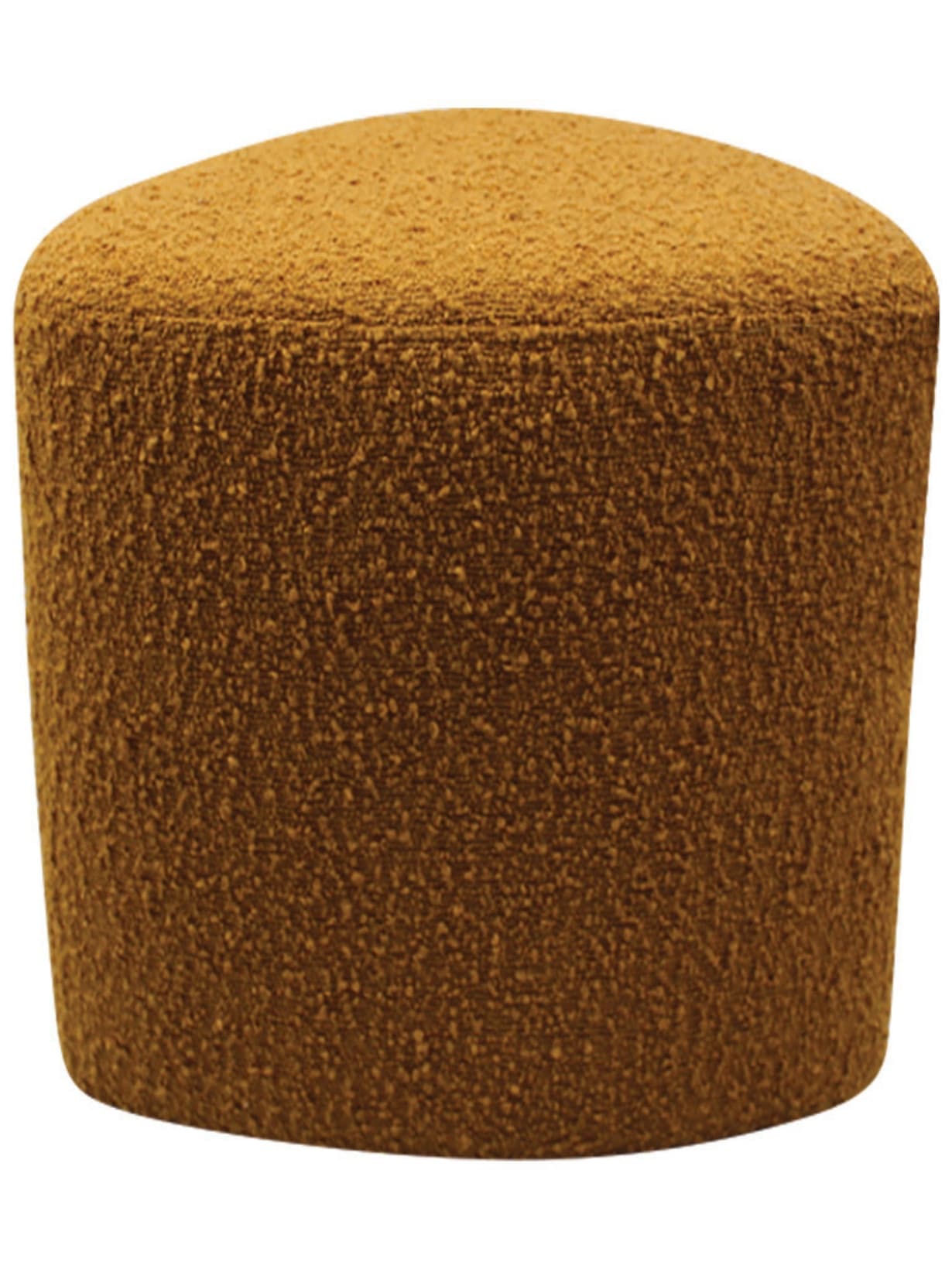 Pouf en tissu bouclette, Eve Ocre - Opjet