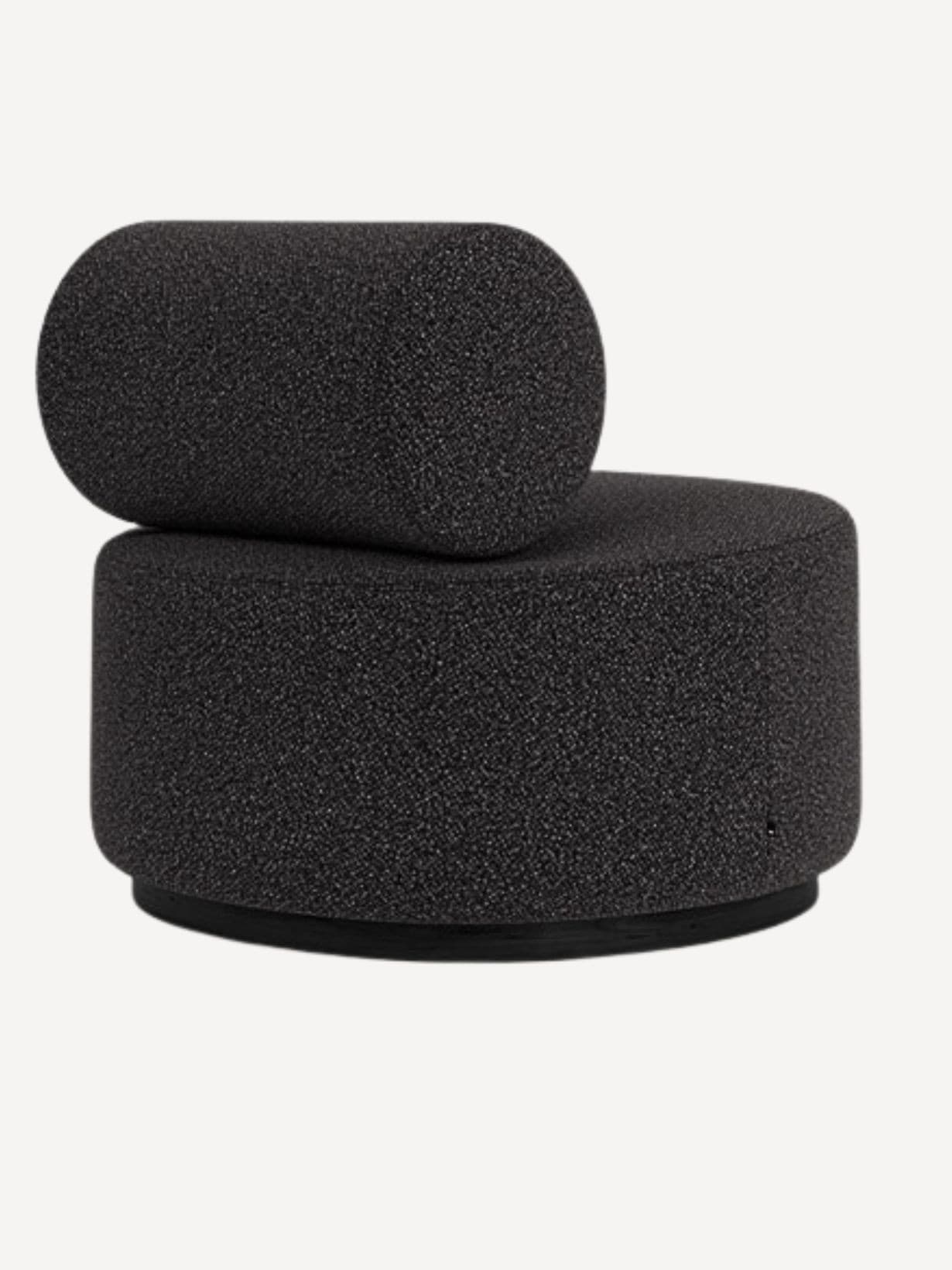 Fauteuil tube en tissu, Sinclair Alpine Onyx 169 - Fest Amsterdam