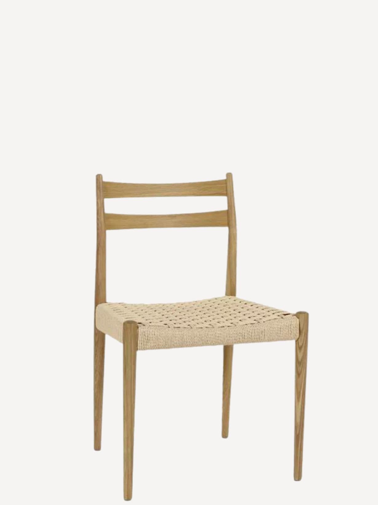 Chaise en bois de frêne, Minou Naturel - POMAX