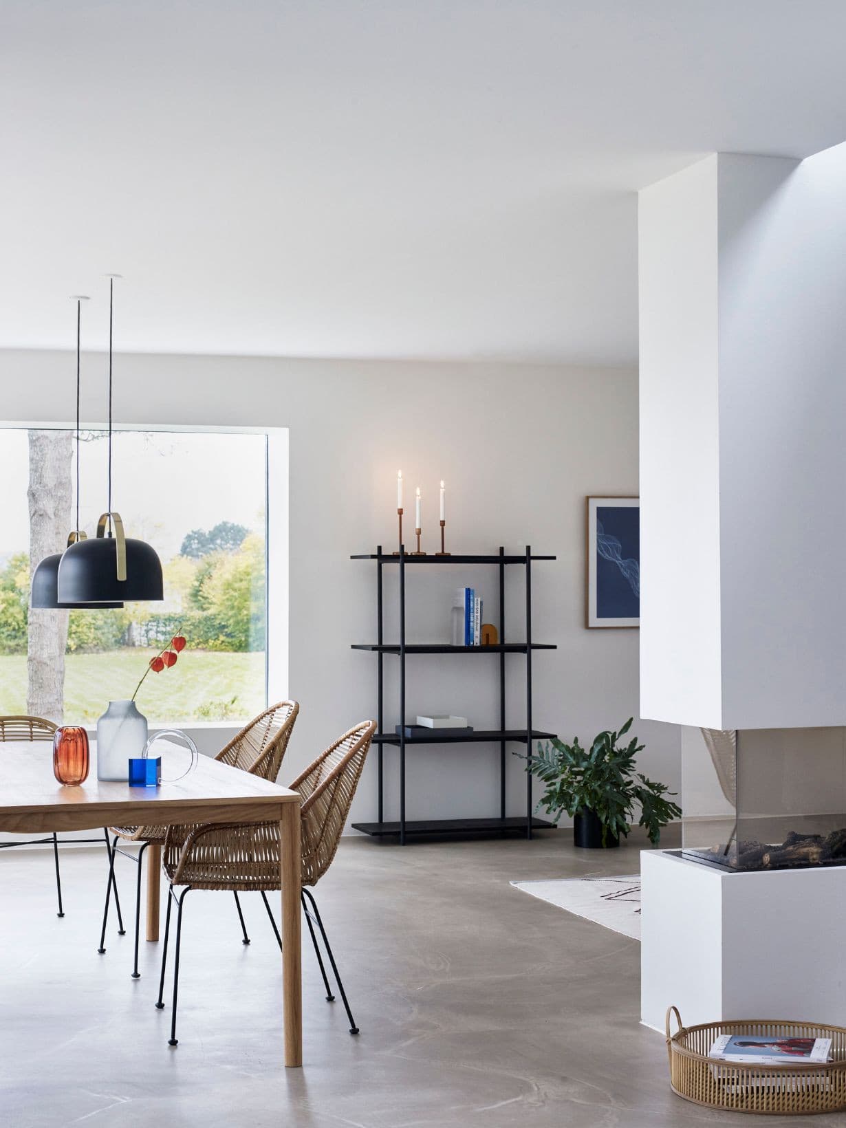 Etagère single 4 étages, en bois d'Erable, Norm - Hübsch