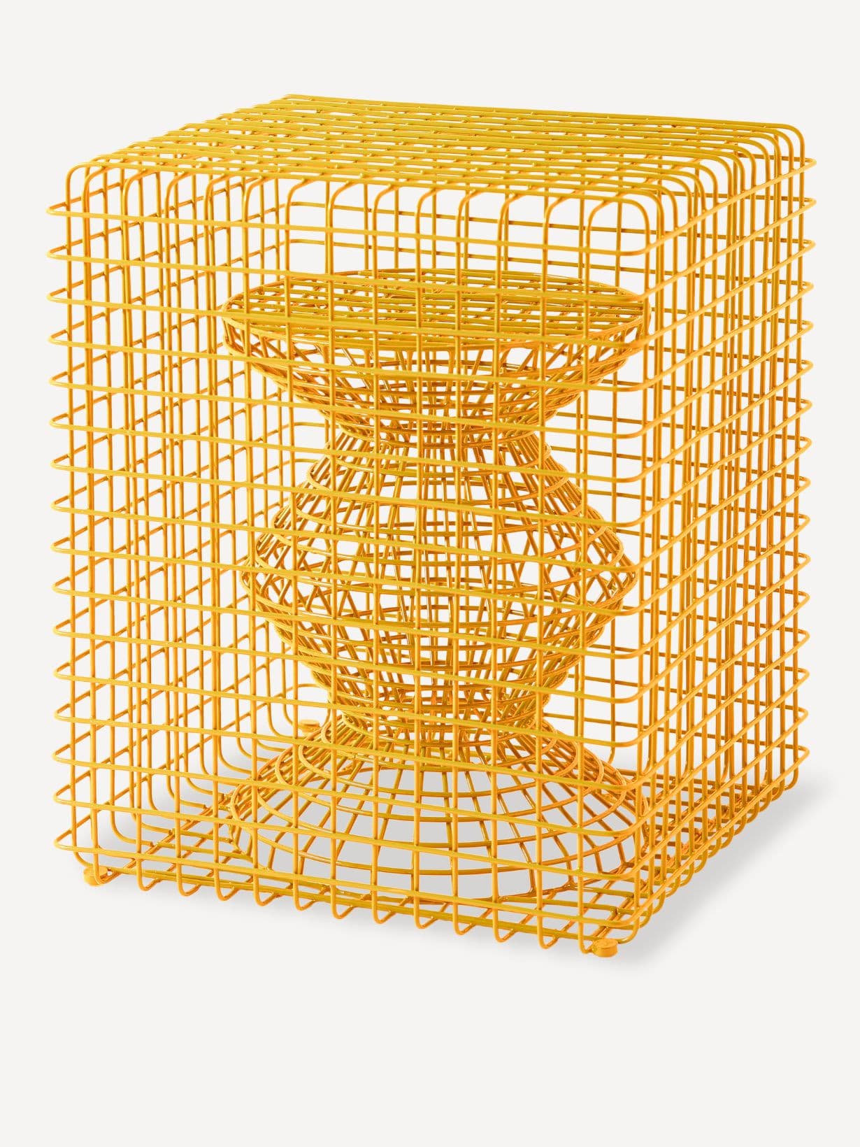 Tabouret Wire Zig Zag Jaune - Pols Potten