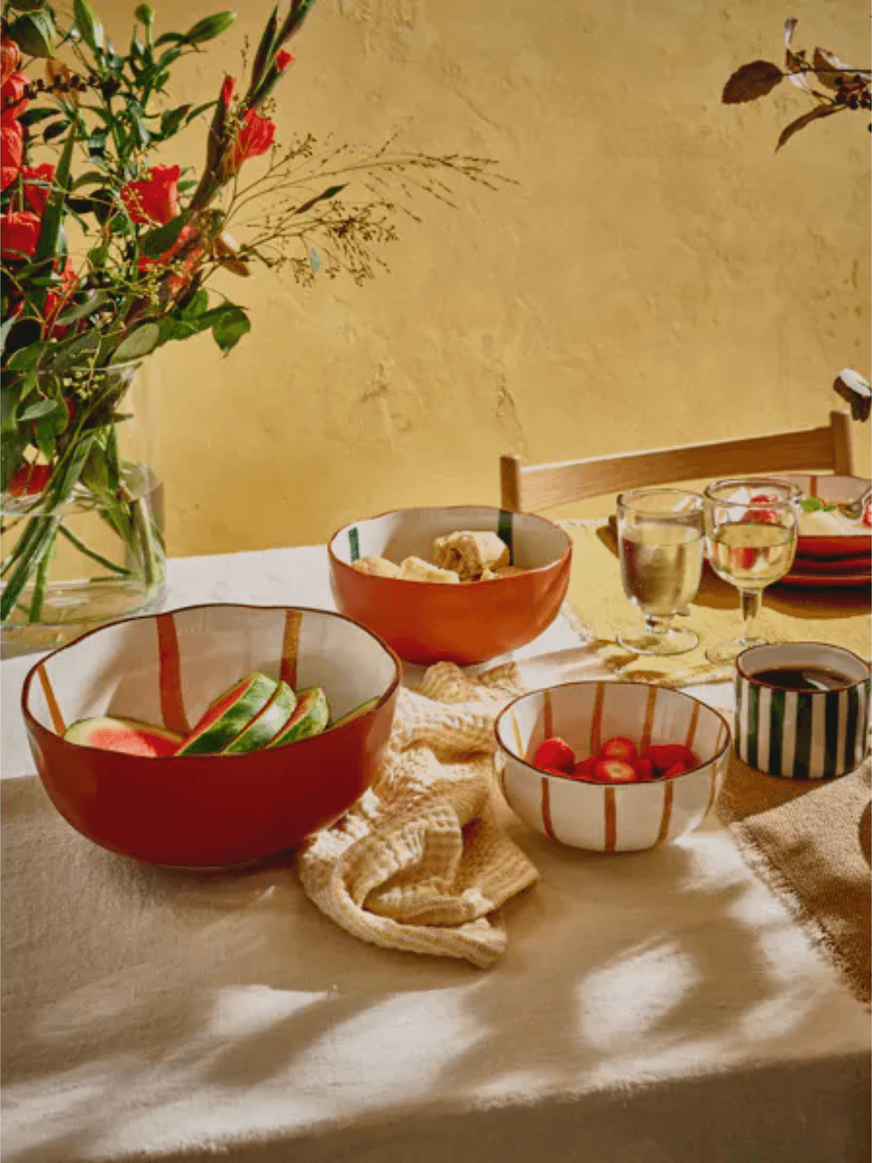 Bol à Soupe Porcelaine, Myconos x6 Jaune - POMAX