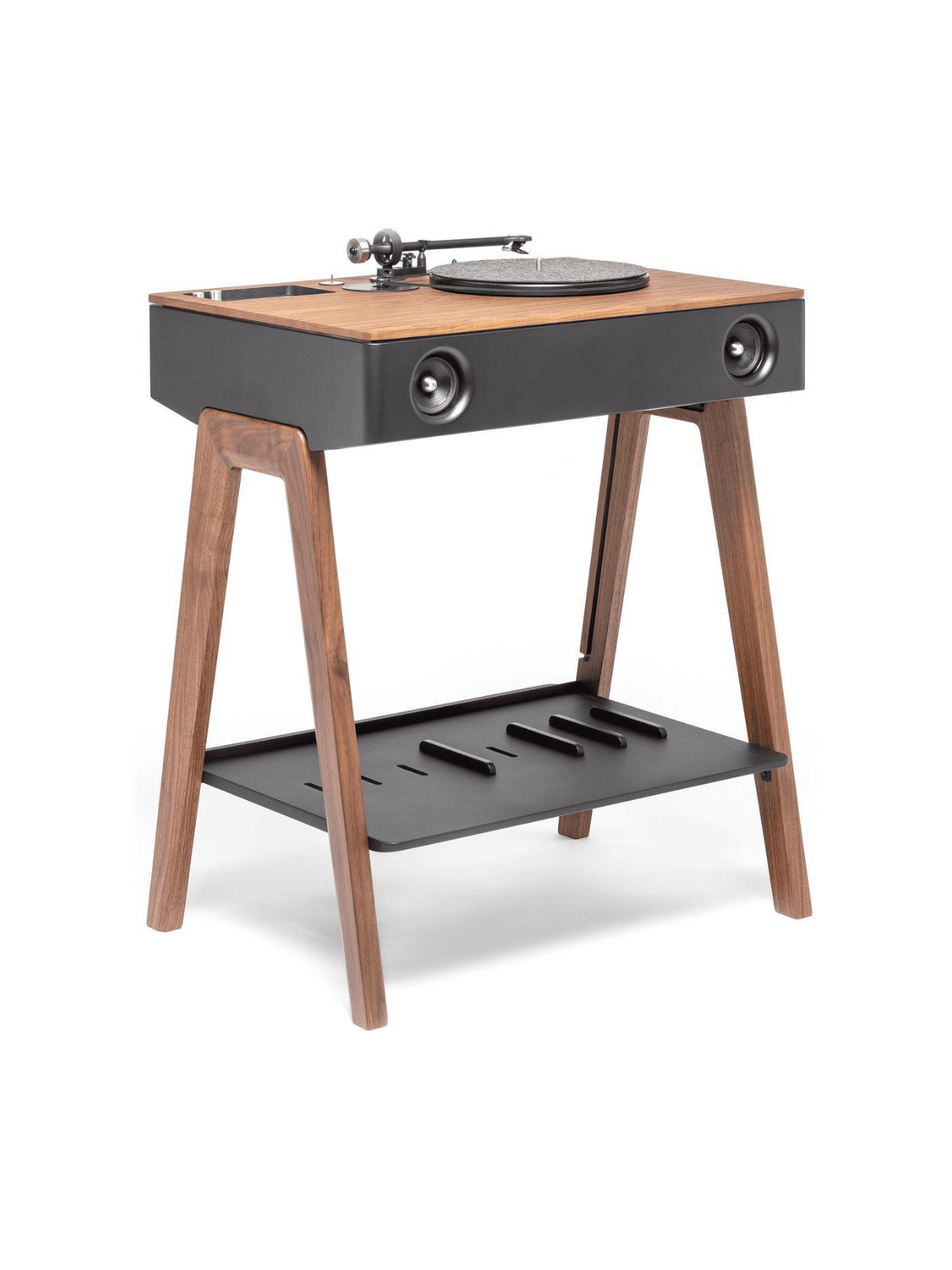Platine vinyle avec enceintes haute-fidélité, LX Platine Noyer - La Boîte Concept