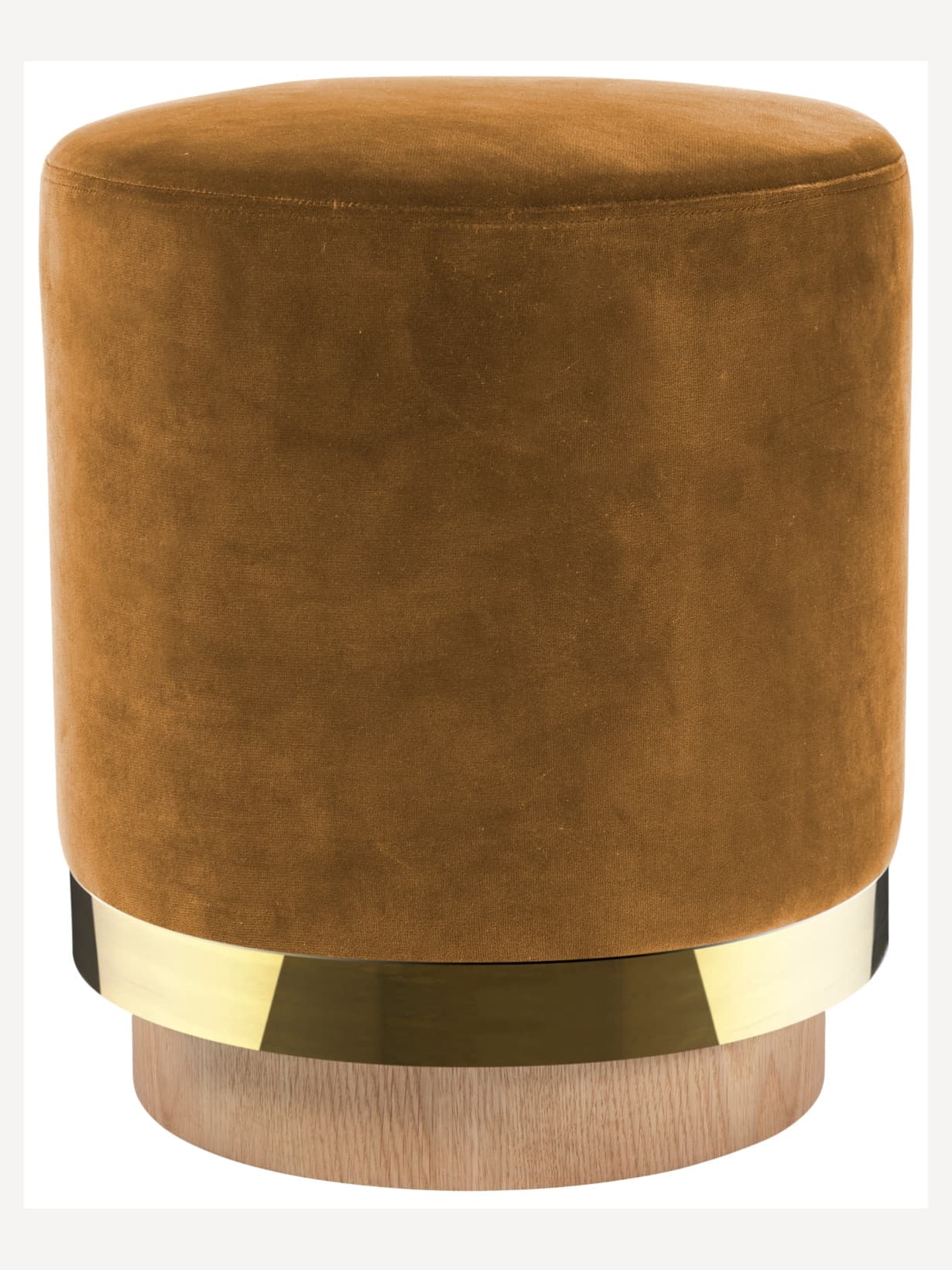 Pouf en velours ou en tissu, Stool Honey T29 - RED EDITION