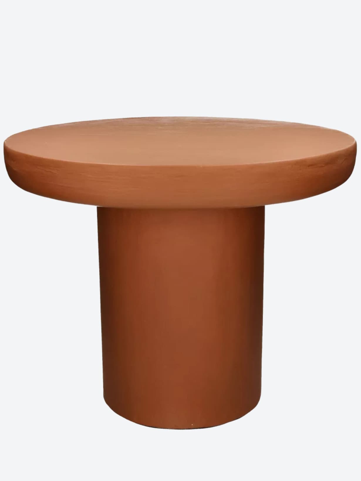 Table basse enduit à la chaux, Piastro Ø50 x H 40 cm Ocre - POMAX