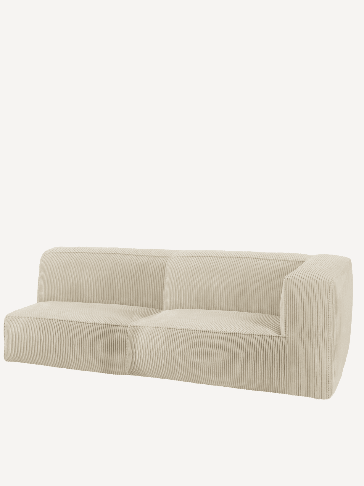 Canapé en tissu Lincoln 03 Cat-1- 2 places, Brower Écru 2 places - POMAX