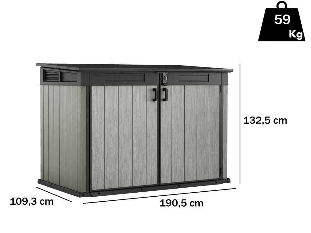 Keter Grande Store â Aufbewahrungsschrank â 190.5Ă109.3Ă132.5 cm