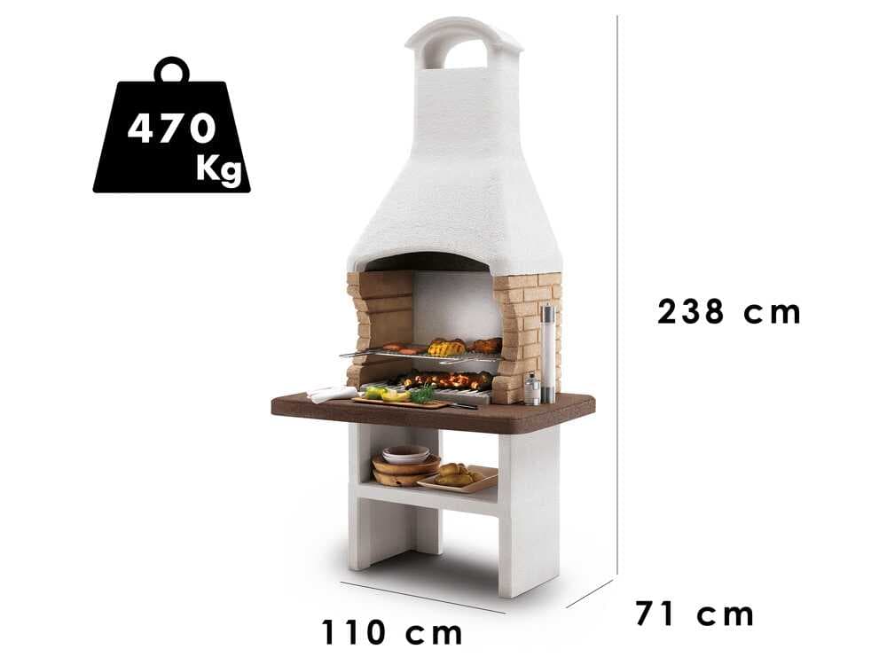 Palazzetti Brest 3 â Grillkamin fĂŒr Holz und Holzkohle
