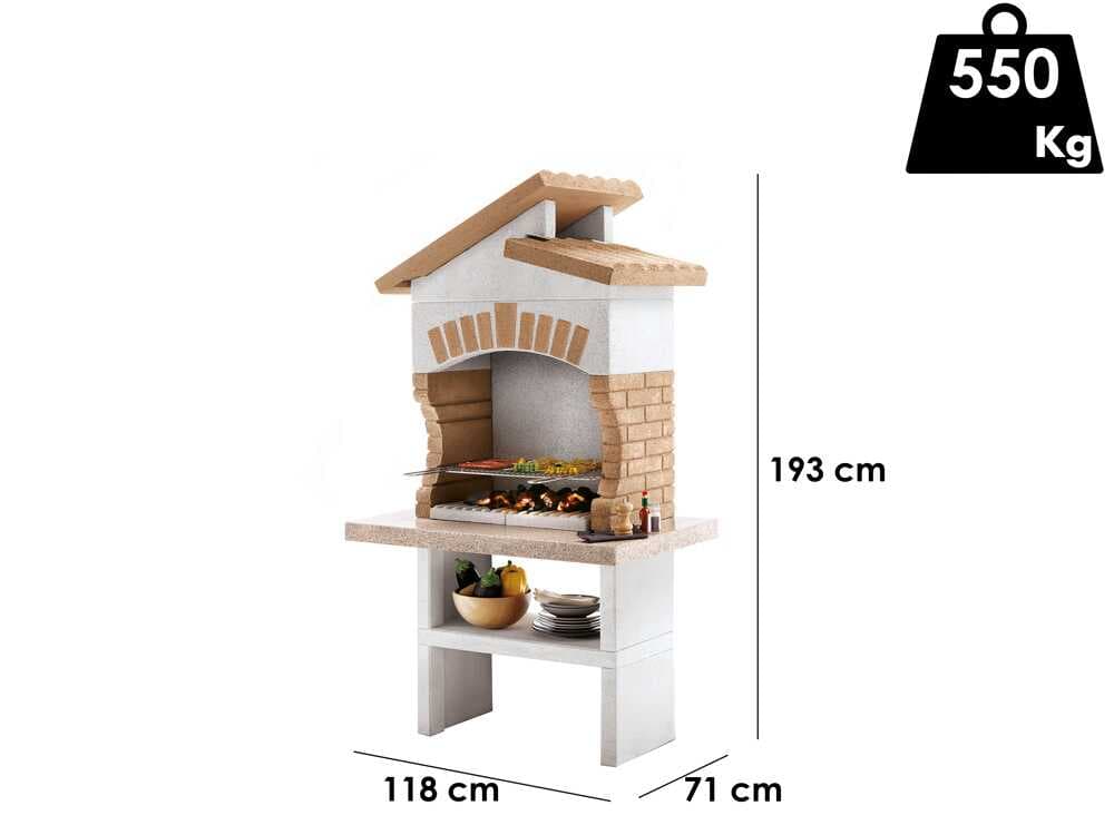 Palazzetti Tupai 2 â Mauerwerk-Holzkohlegrill