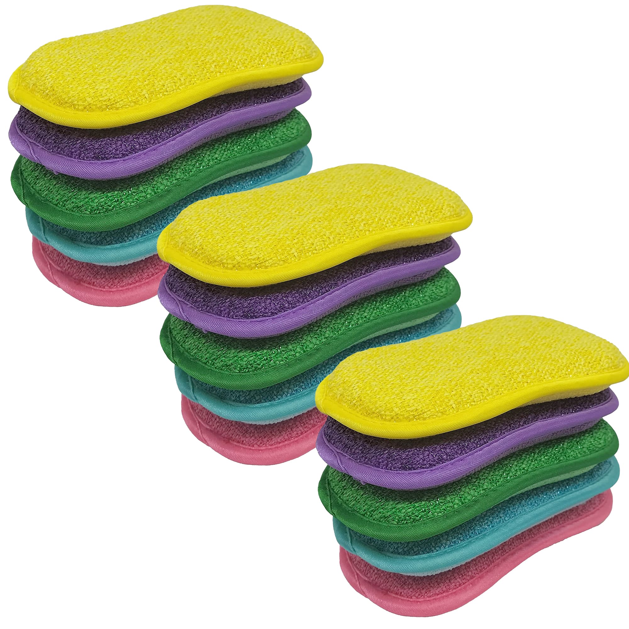 EPONGENIO - Lot de 15 Éponges Ecologique Réutilisables