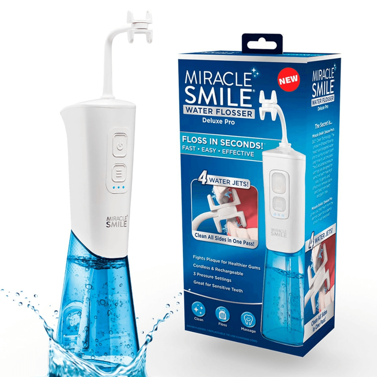 Miracle Smile - L'hydropulseur Dentaire 360