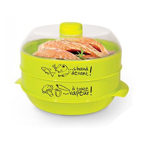 Cuit Vapeur 2 Etages 2,4L Spécial Micro-Ondes