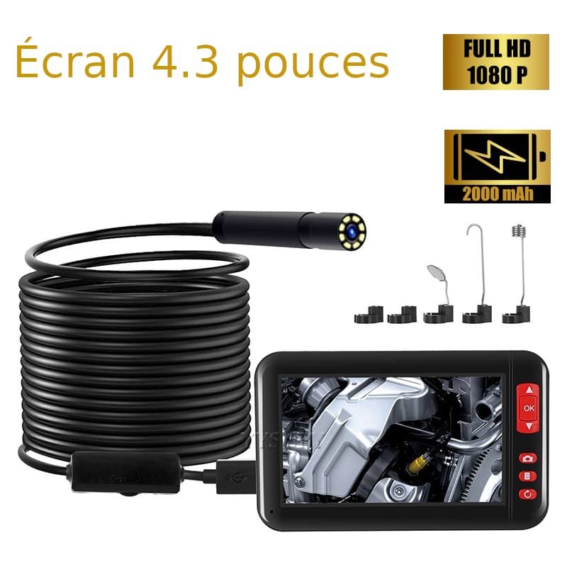 Endoscope caméra d'inspection avec écran