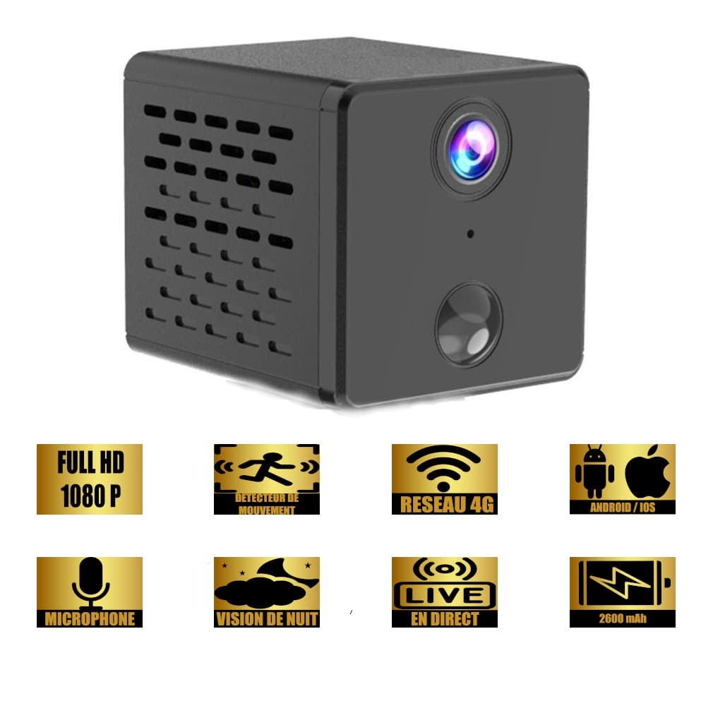Mini caméra espion 4G longue autonomie