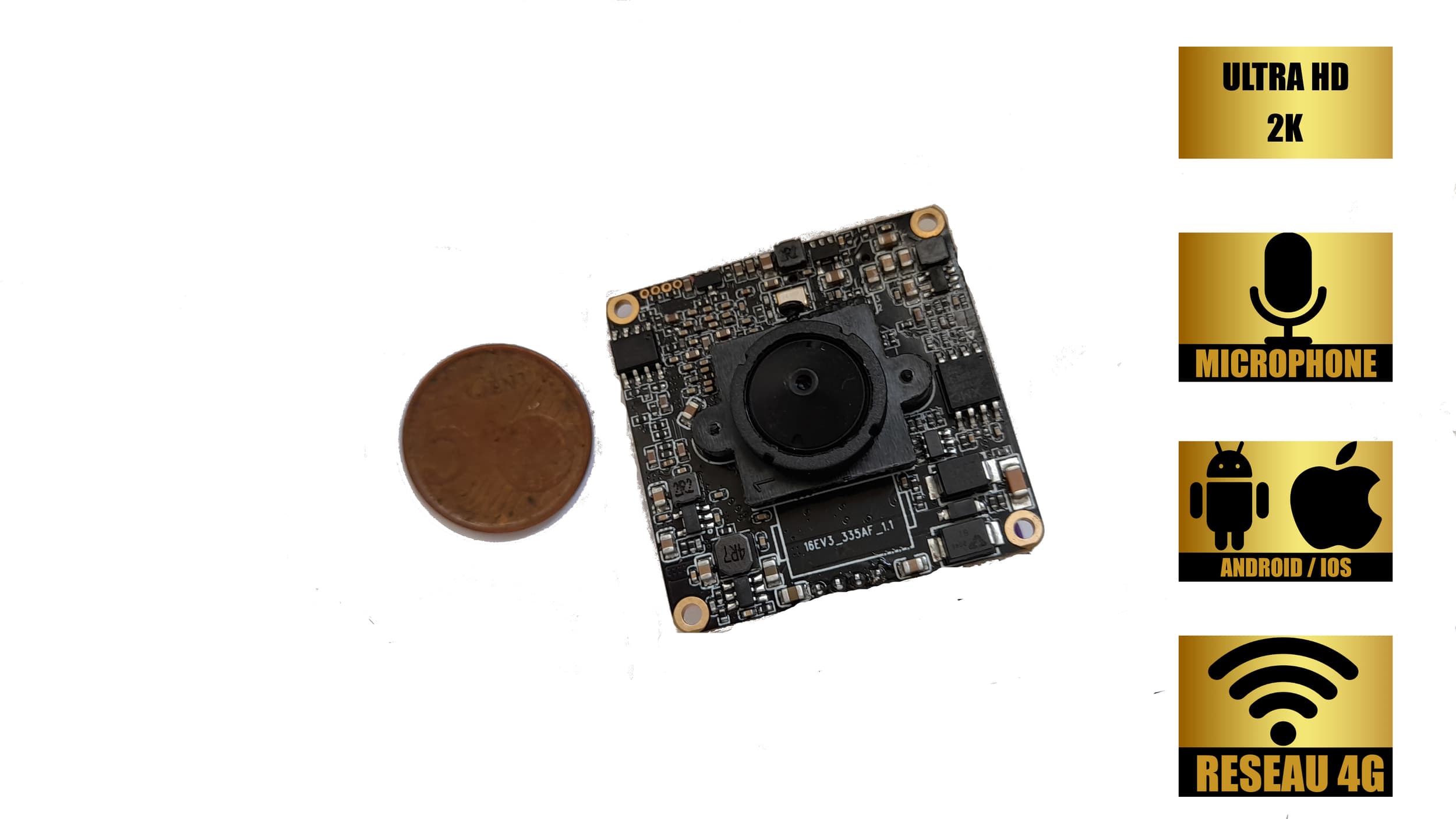 Module caméra espion 2K 4G