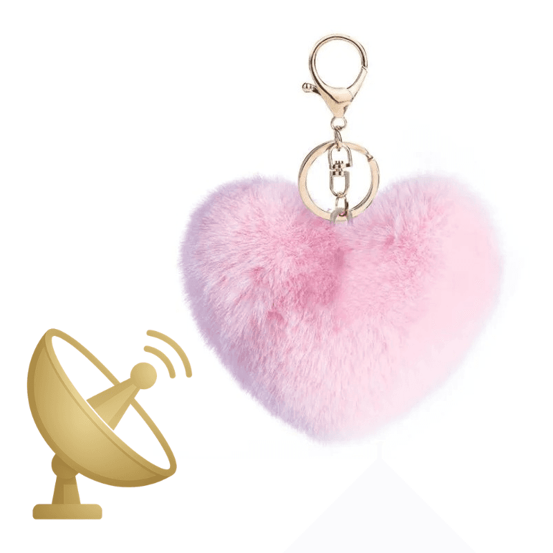 Traceur GPS Dissimulé dans un porteclé coeur