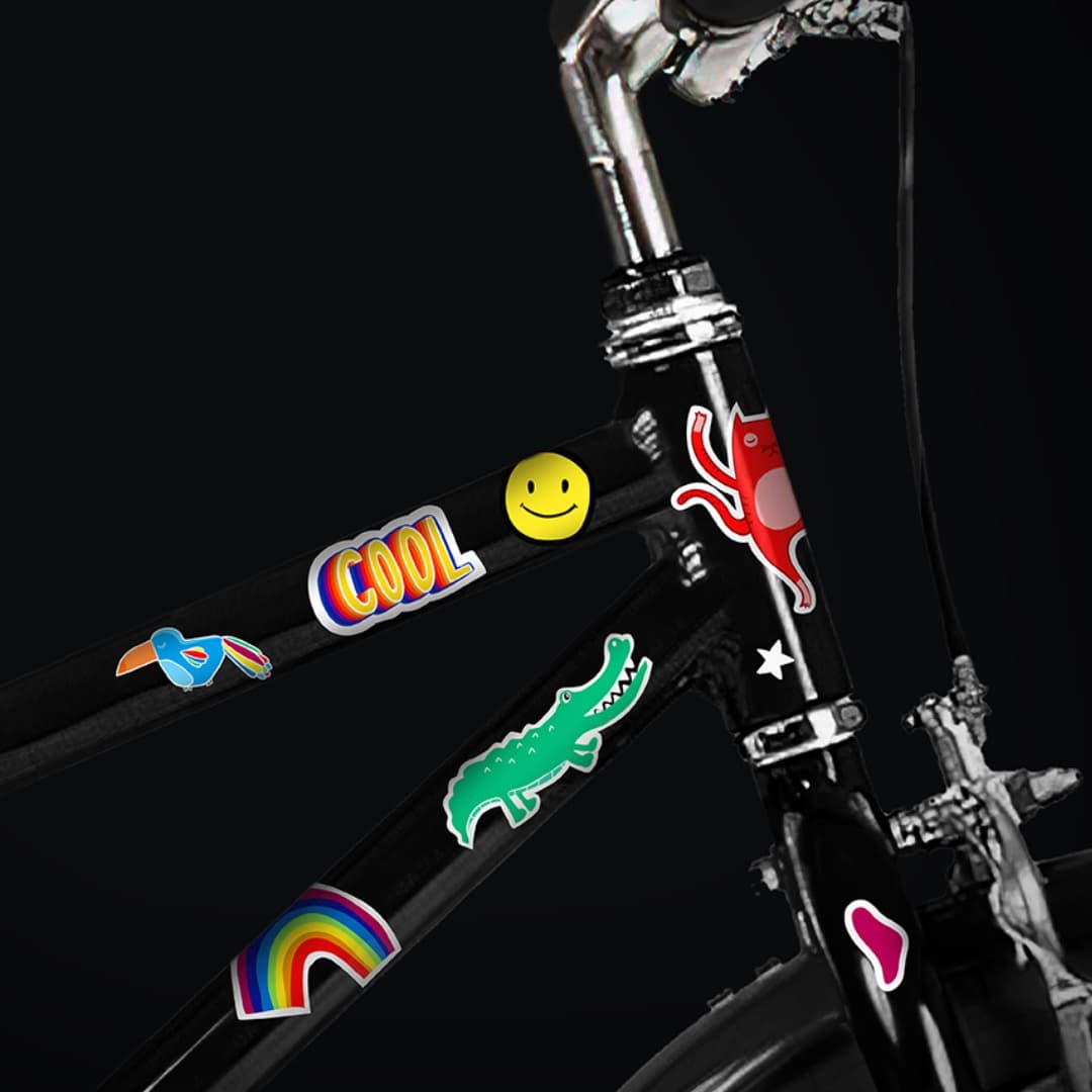 Gommettes réfléchissantes vélo & accessoires