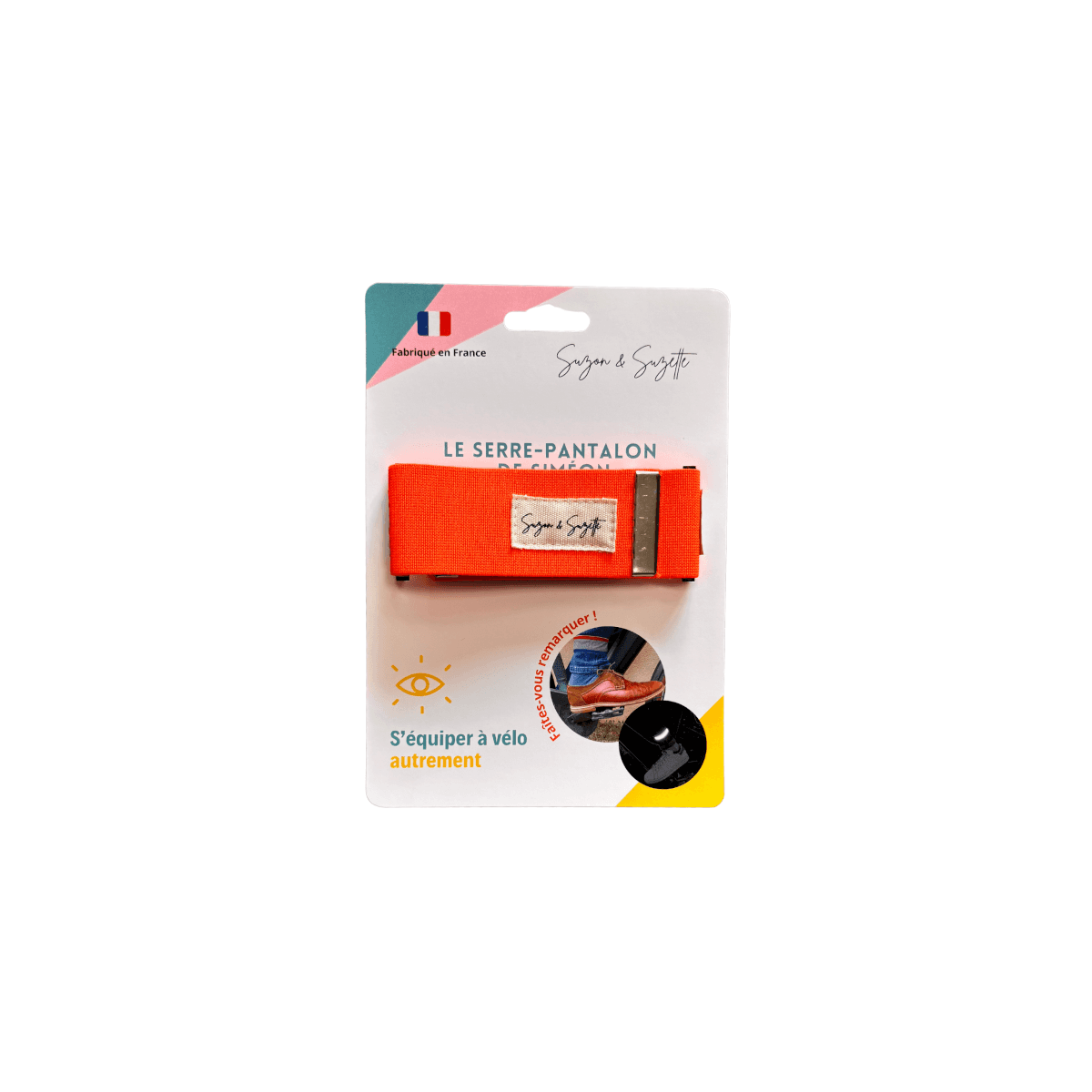 Serre pantalon orange Ă scratch