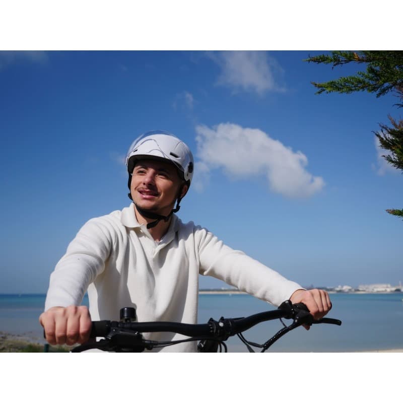 Casque visière éco blanc ou noir