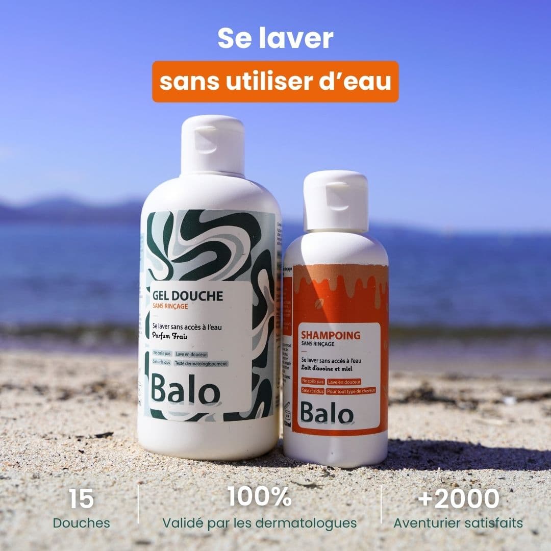 Gel douche + shampoing sans rinçage Balo naturel
