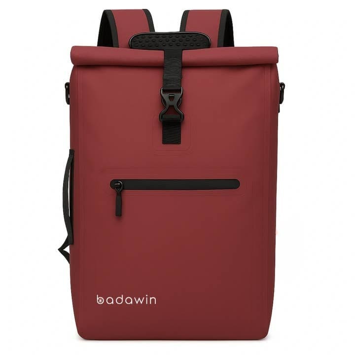 Sac vélo + marche bordeaux 28L