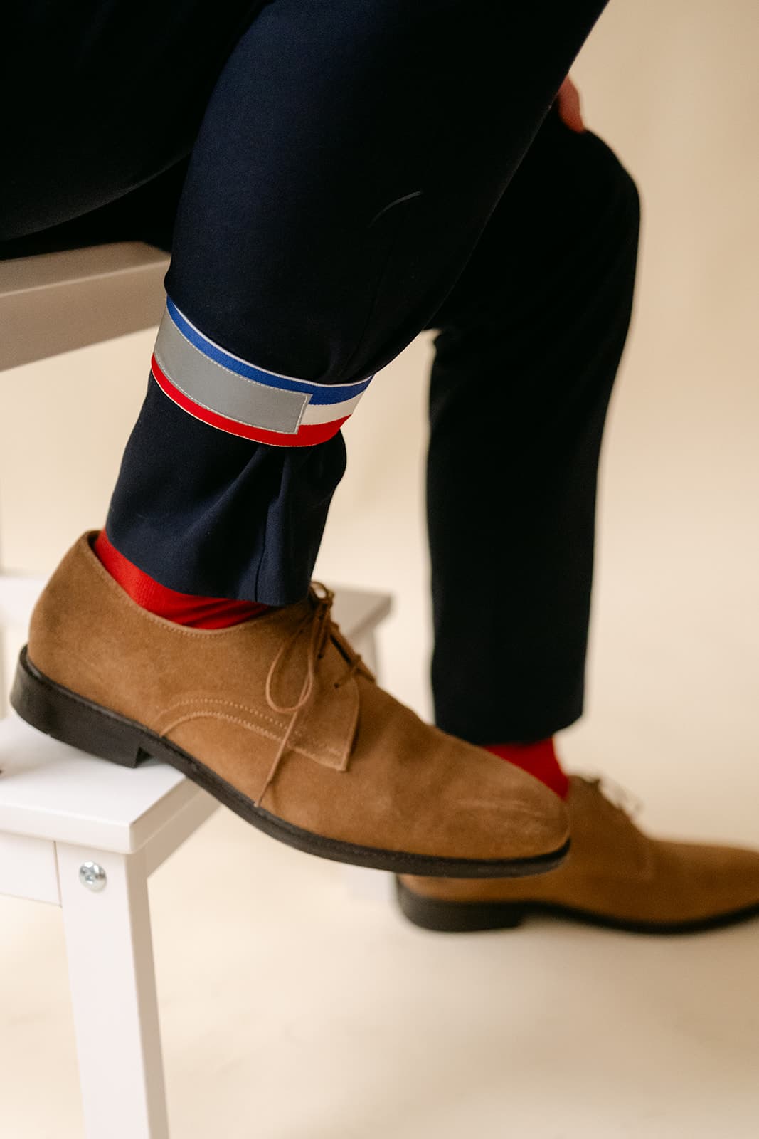 Serre pantalon réfléchissant made in France (4 design)