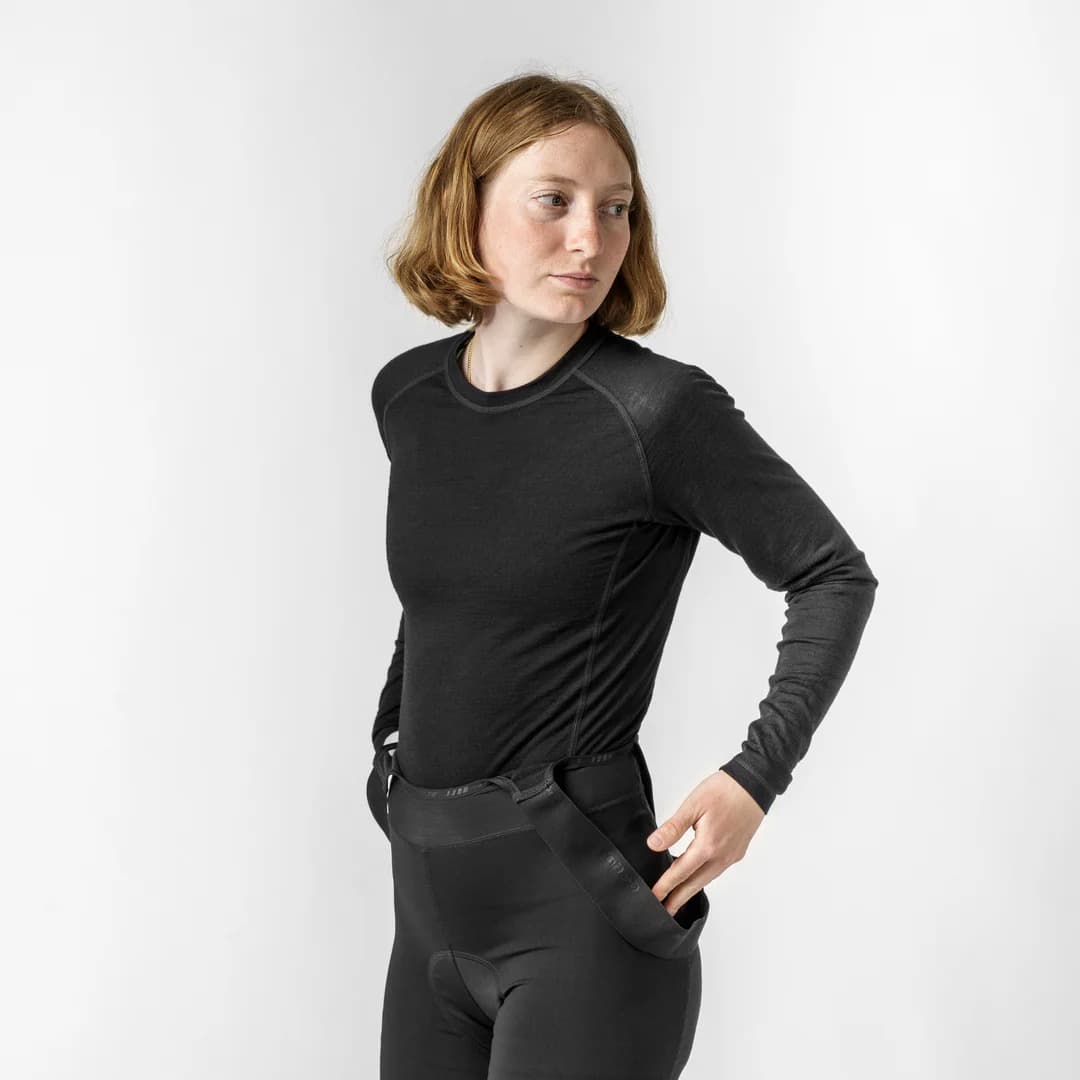 Sous vêtement vélo / baselayer mérino femme
