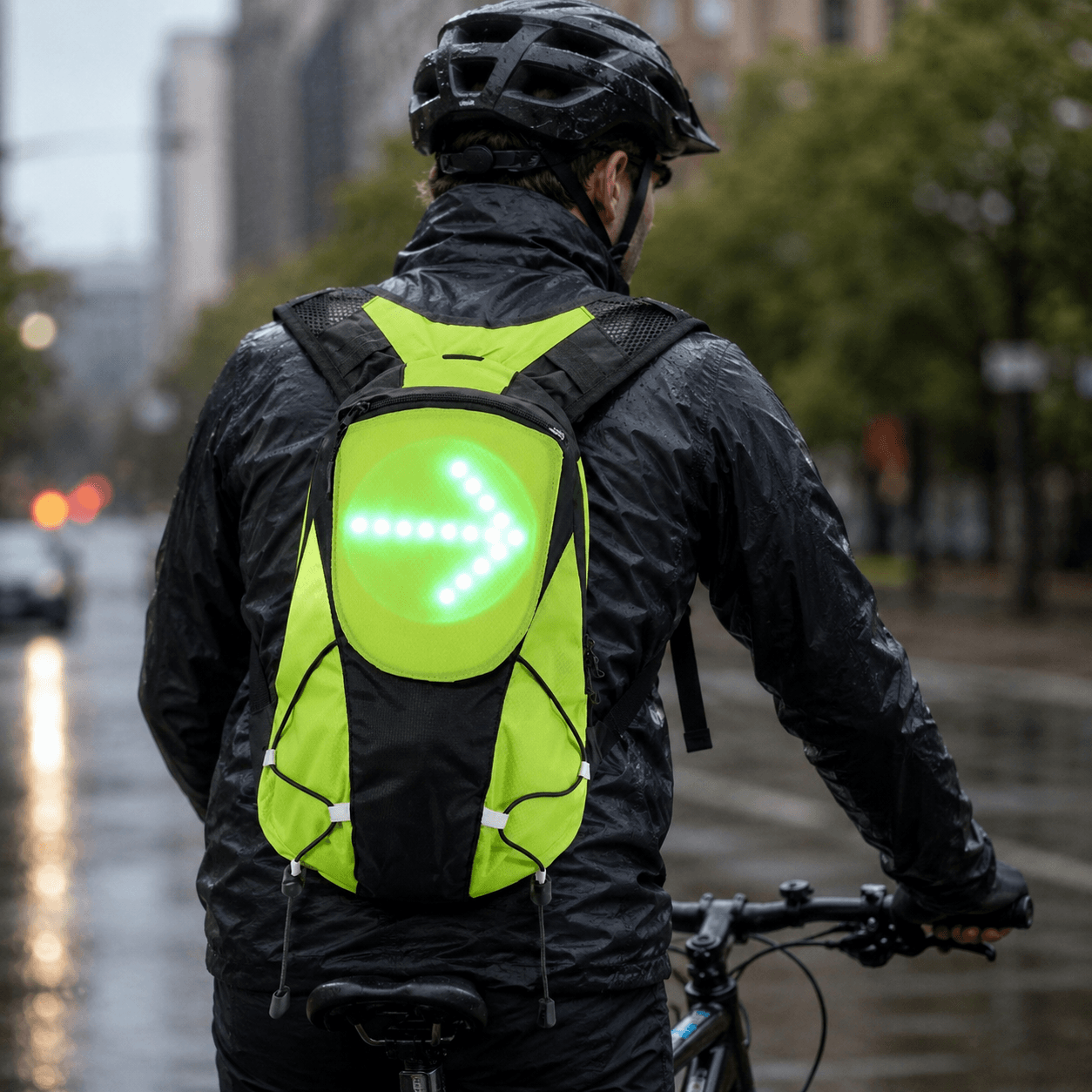 Sac avec fléchages lumineux LED 5L