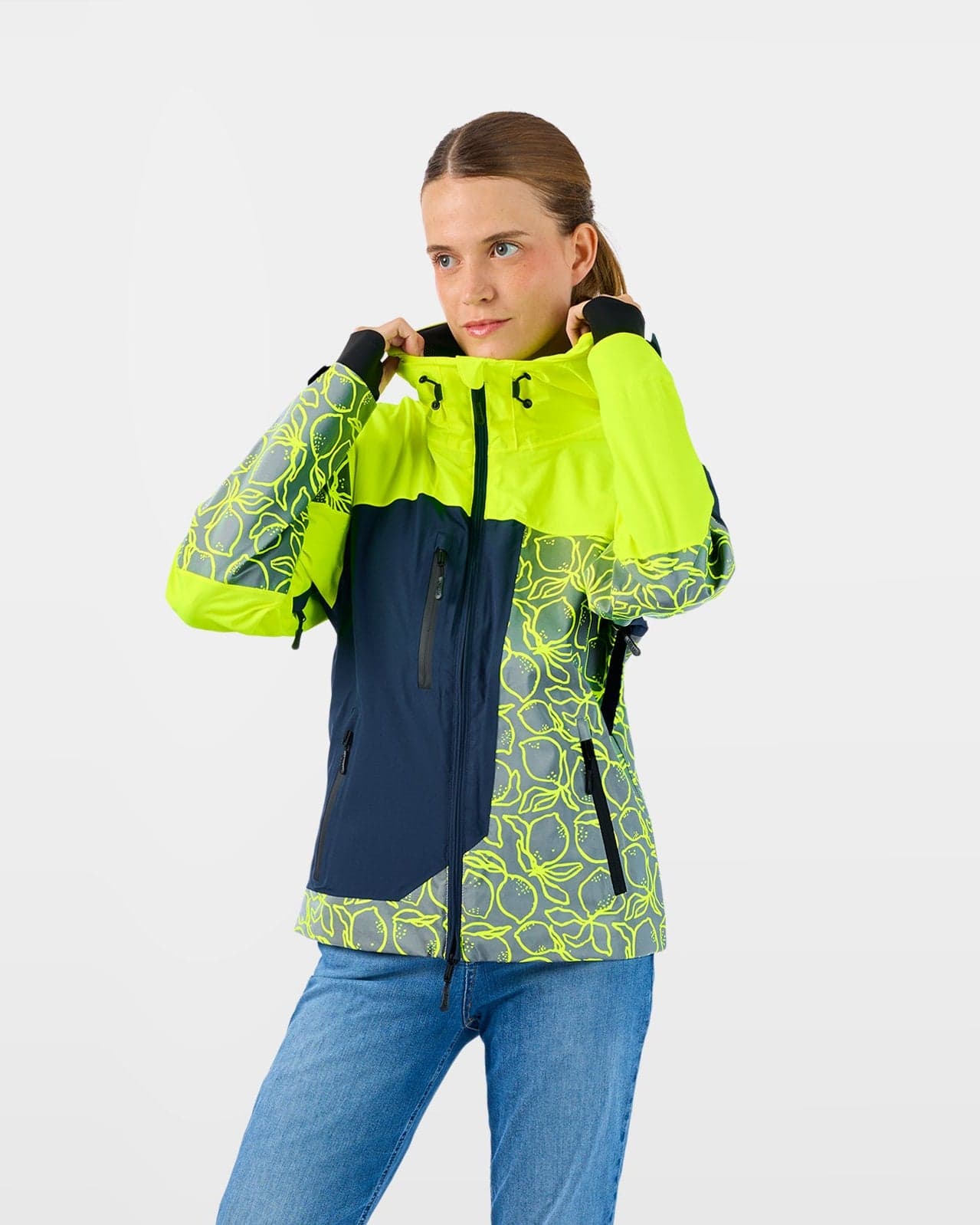 Veste visible et respirante Urban circus citron
