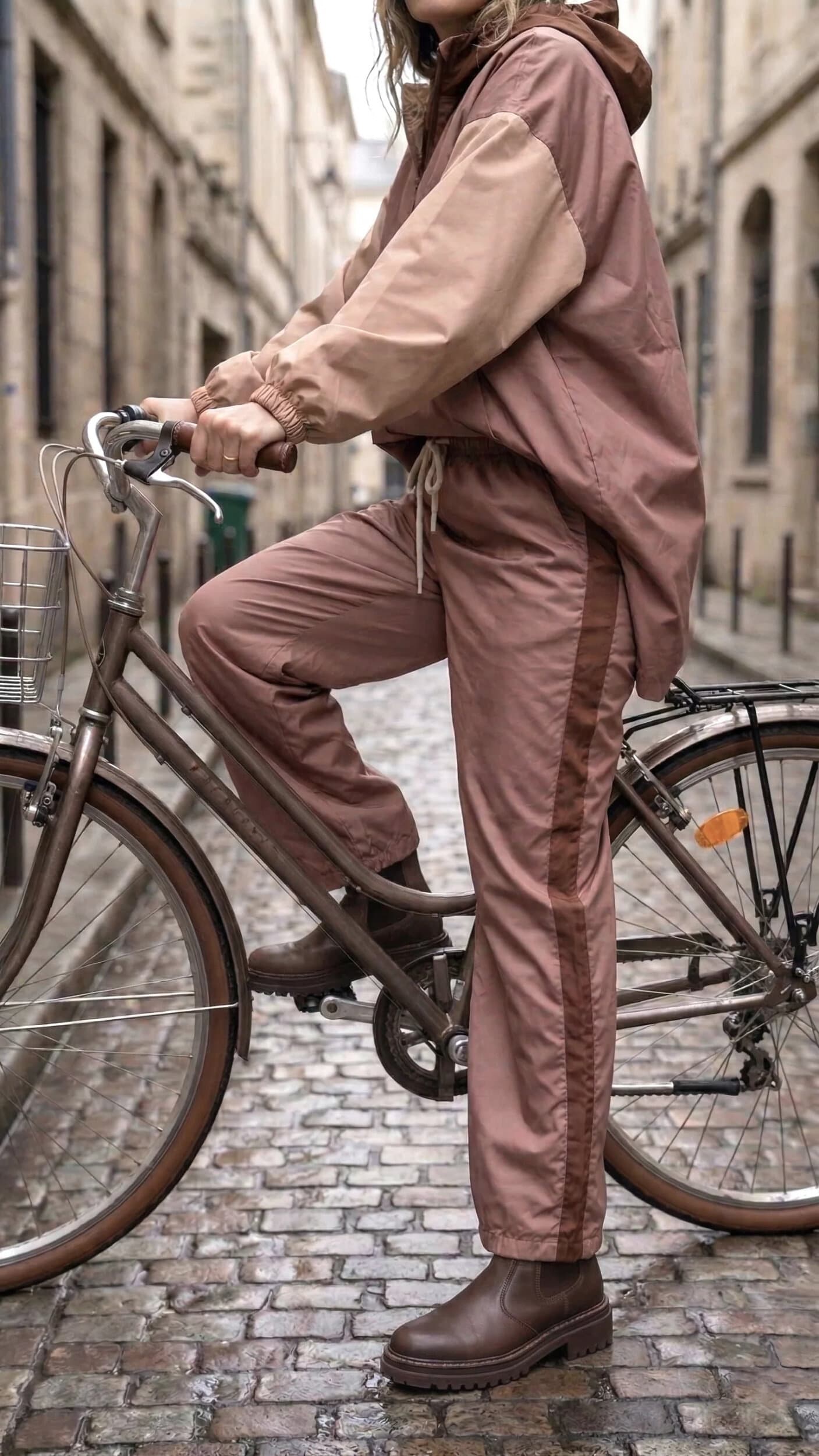 Pantalon pluie terracotta