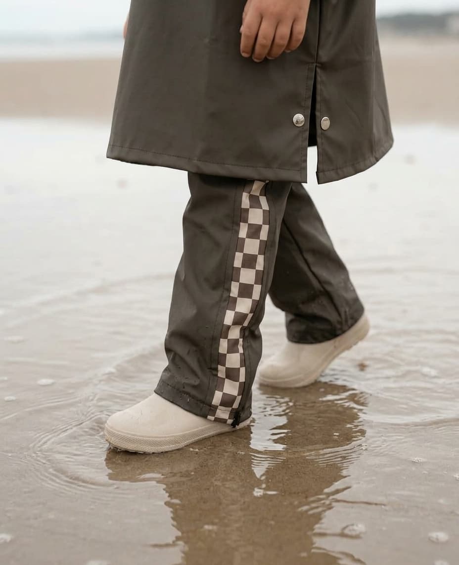 Pantalon de pluie enfant damier