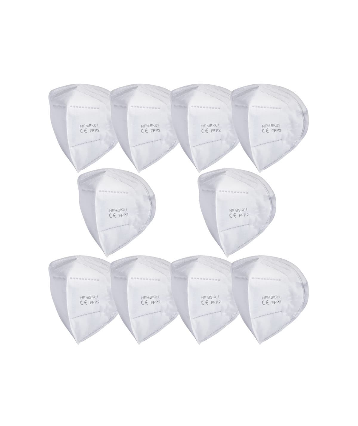 Lot de 10 filtres FFP2 pour masque anti-pollution Frogmask