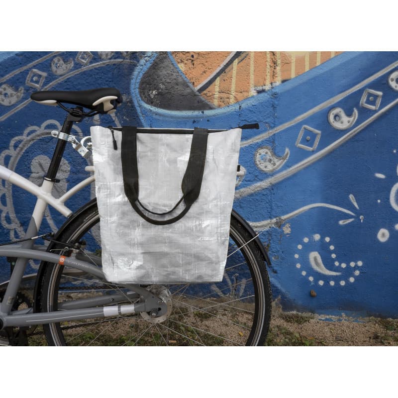 Sacoche arrière vélo cabas fixation porte-bagages