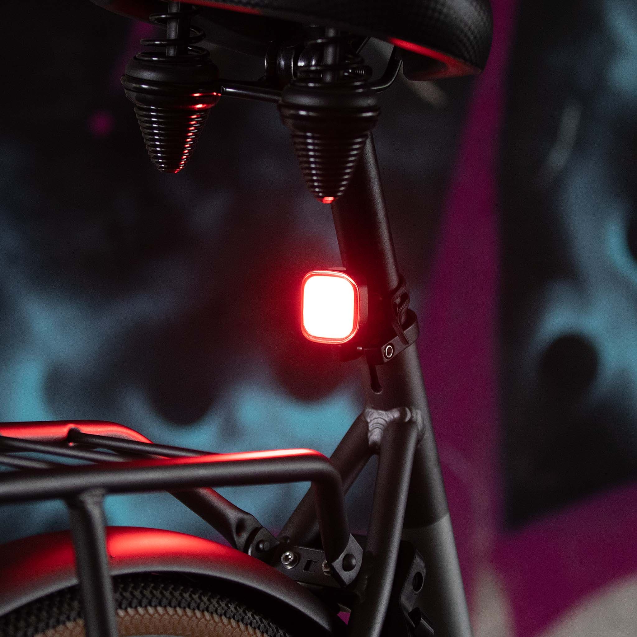 Mini lampe vélo LED rechargeable arrière