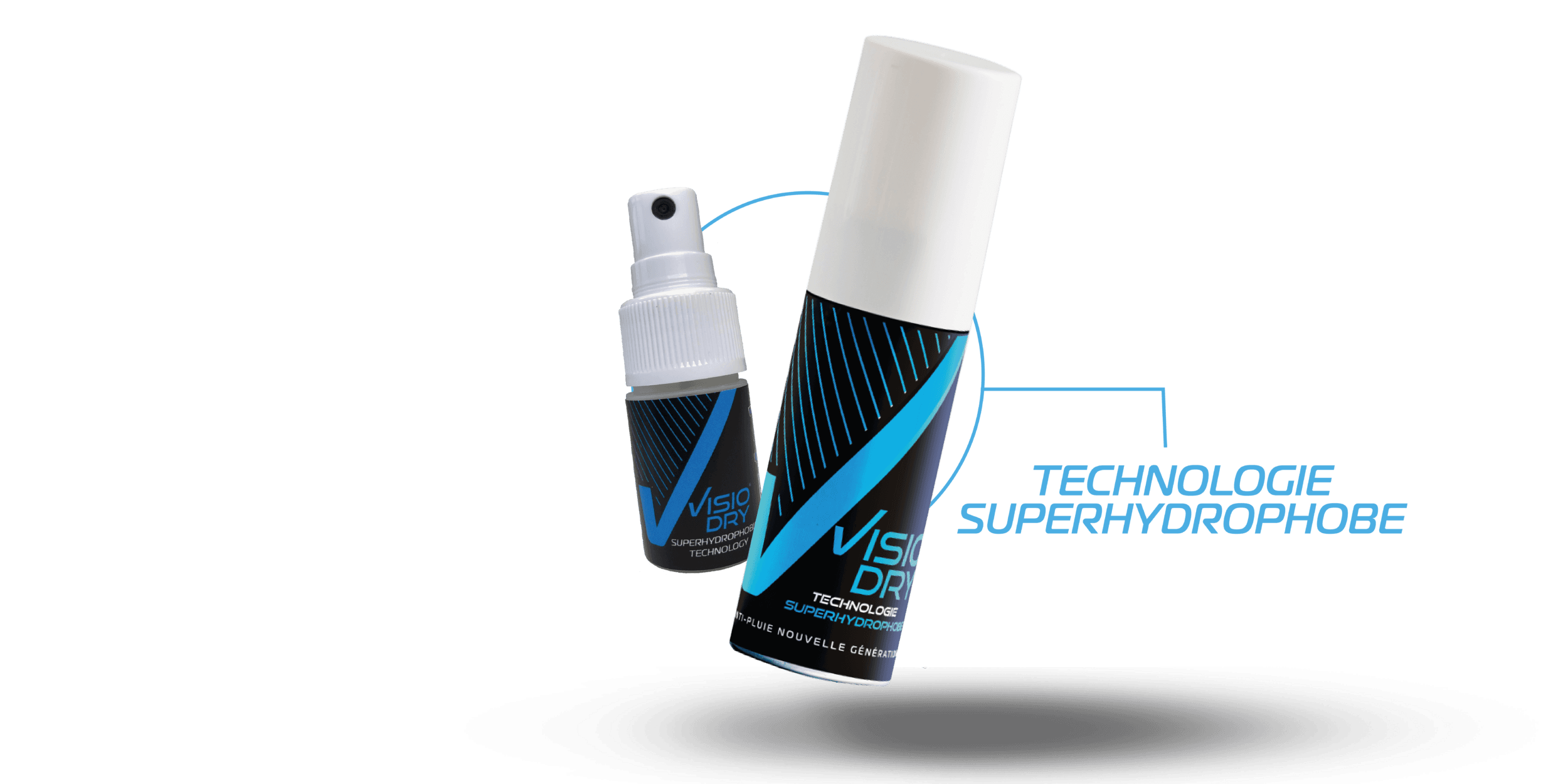 Spray anti-pluie visière