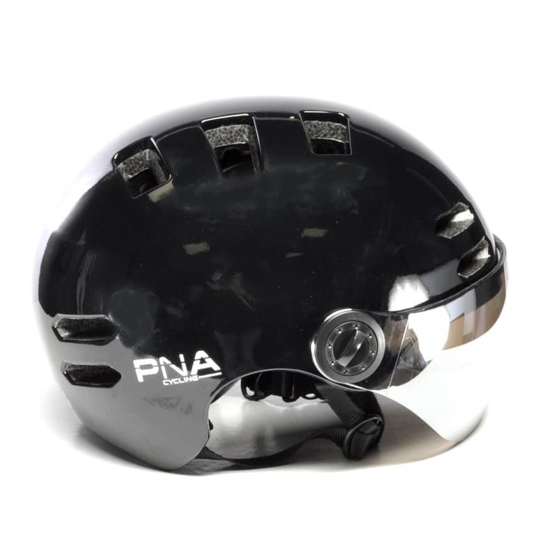 Casque vélo urbain à visière fumée (petite tête)