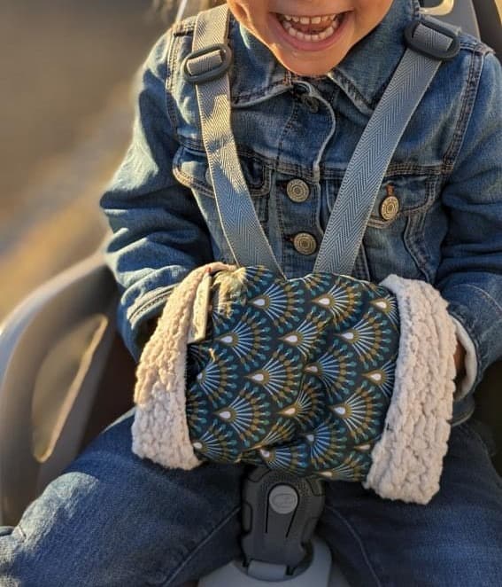 Moufle siège vélo bébé Barnabé (5 coloris)