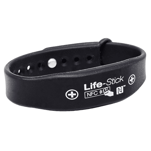 Bracelet avec puce pour secours
