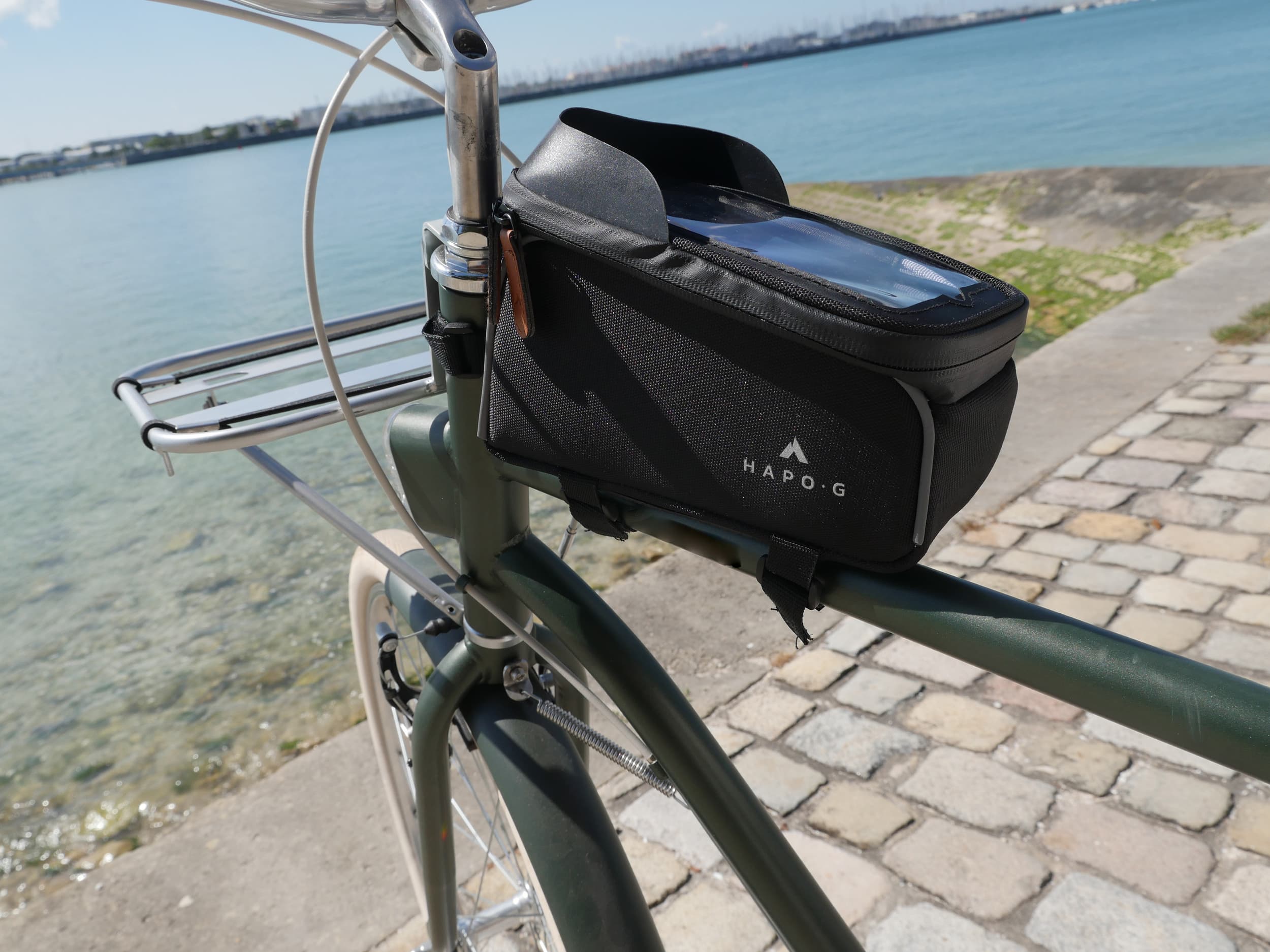 Sacoche cadre de vélo pour téléphone