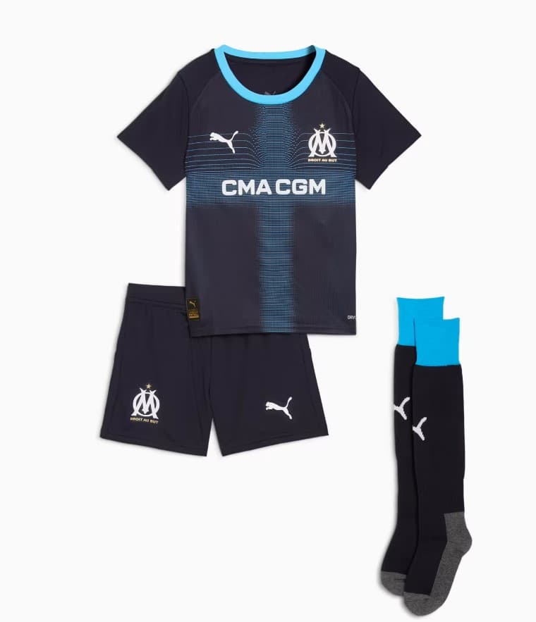 KIT Maillot OM 2025-2026 + short + chaussettes