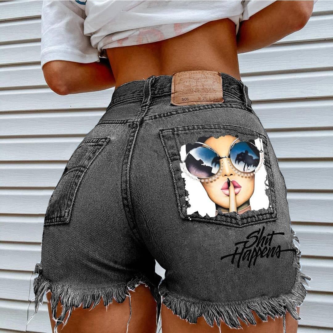 Shorts décontractés d'été pour femmes en jean Urban Girl
