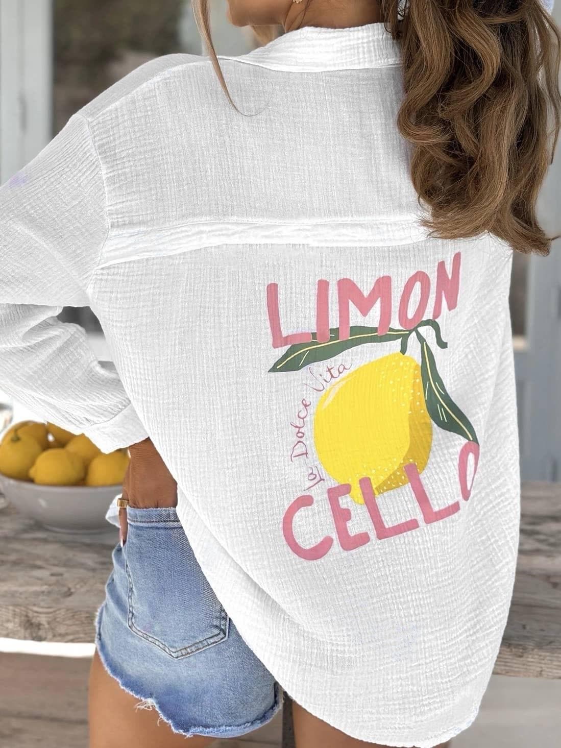 Chemise large en gaze de coton