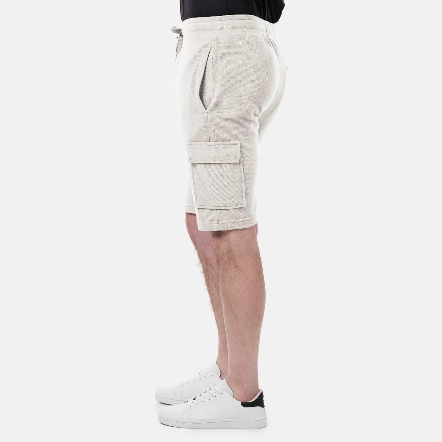 Short cargo en maille piquée cargel