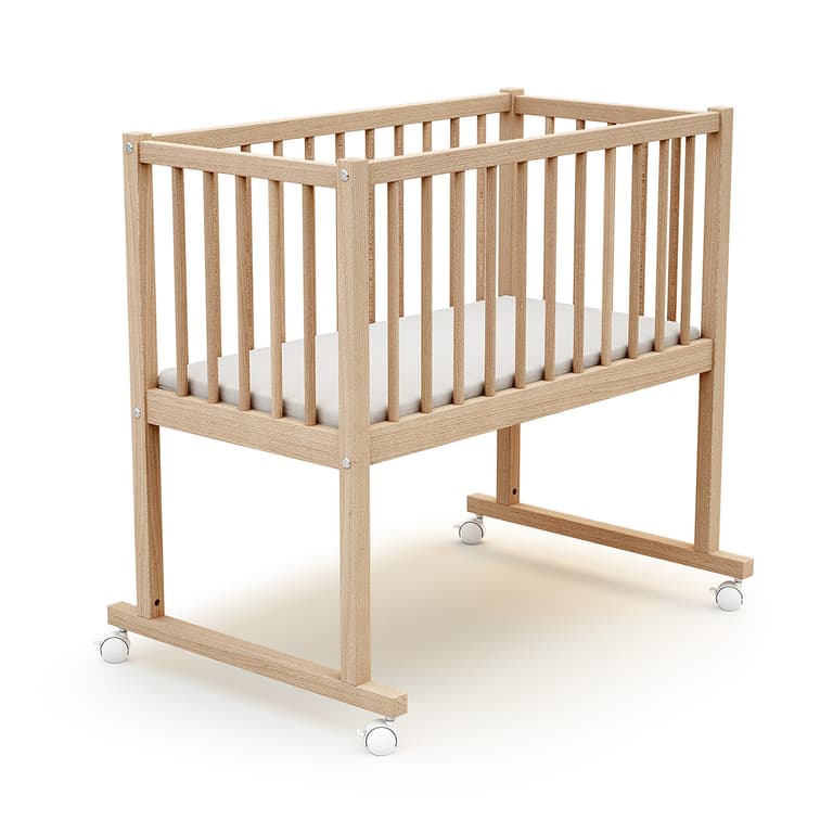Berceau à roulettes 40x80 AT4 Essentiel Hêtre