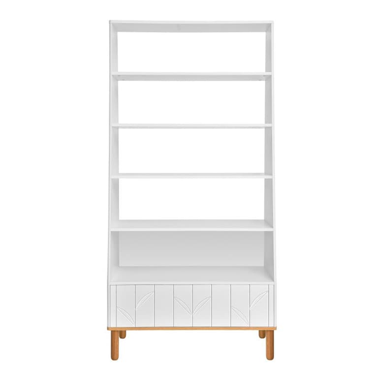 Bibliothèque Bellamy Toteme Botanic Blanc et bois