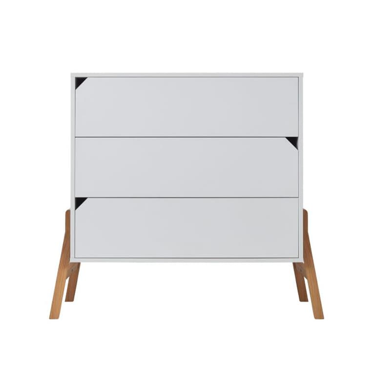 Commode 3 tiroirs Bellamy Lotta Blanc