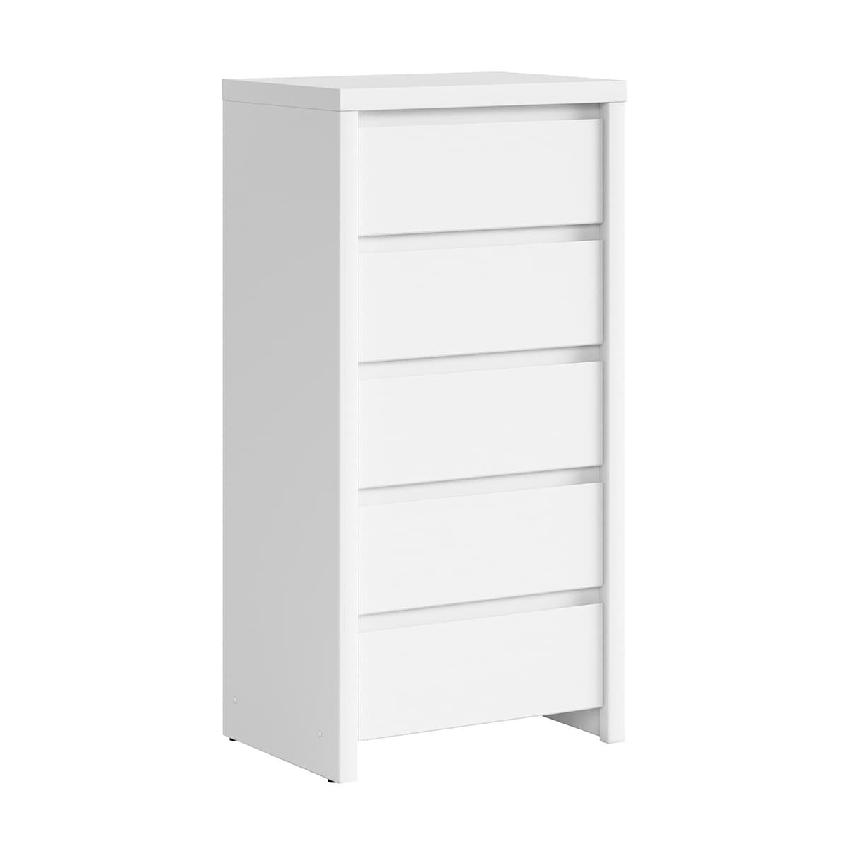 Chiffonnier 5 tiroirs Soren Blanc