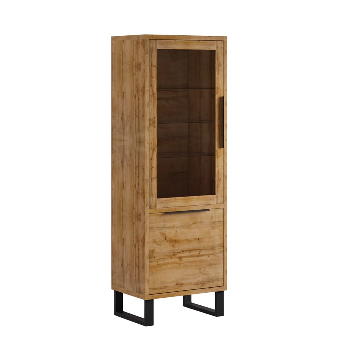 Vitrine 2 portes Eden Bois et Metal